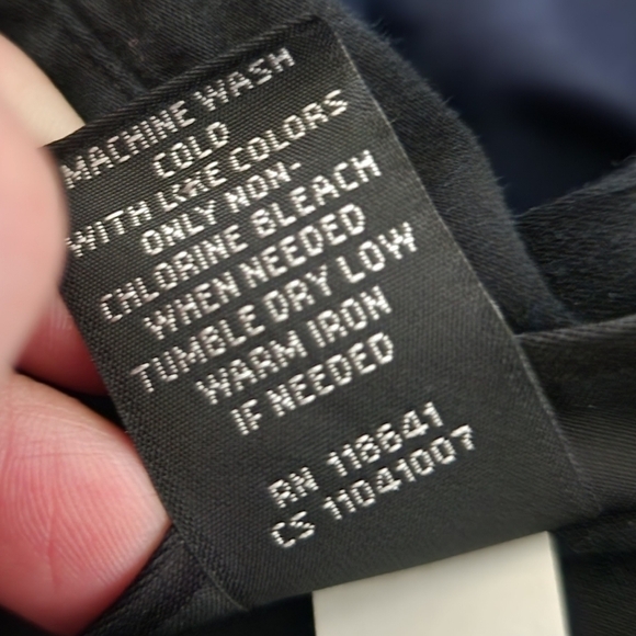 LANE BRYANT Black Collared Button Shirt Blouse Women's 22 Plus Size Neutral EUC - Picture 5 of 5